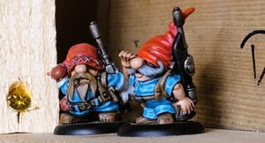 Two Gnomes on a scavenging mission